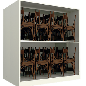 PRATELEIRA REFORÇADA (ATÉ 2M) PARA ACERVO DE MÉDIO E GRANDE PORTE